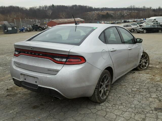 1C3CDFBA0DD308458 - 2013 DODGE DART SXT SILVER photo 4