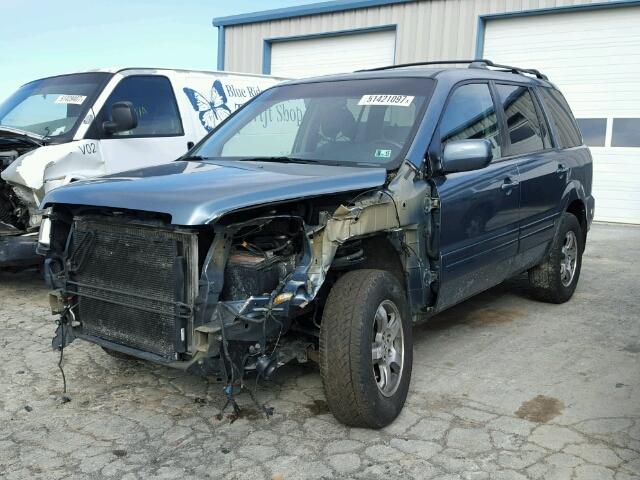 5FNYF18368B003651 - 2008 HONDA PILOT SE BLUE photo 2