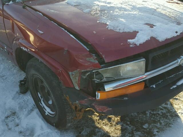 1GCCS19X7W8189222 - 1998 CHEVROLET S TRUCK S1 RED photo 9
