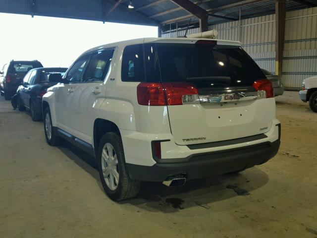 2GKALMEK3H6344586 - 2017 GMC TERRAIN SL WHITE photo 3