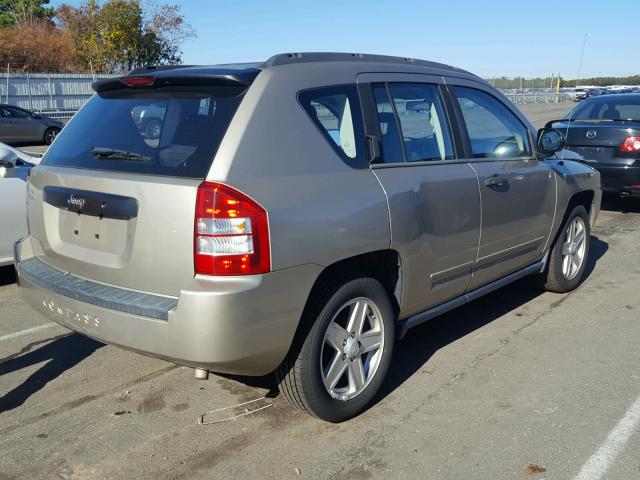 1J4FT47A79D230190 - 2009 JEEP COMPASS SP BEIGE photo 4