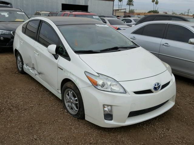 JTDKN3DU8A0158242 - 2010 TOYOTA PRIUS WHITE photo 1