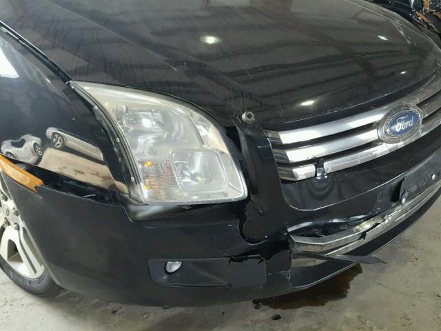 3FAHP07Z77R214809 - 2007 FORD FUSION SE BLACK photo 9