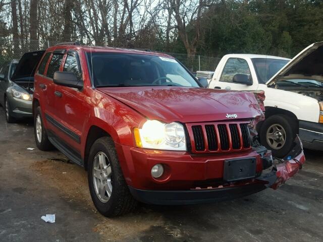 1J4HR48N25C711490 - 2005 JEEP GRAND CHER RED photo 1