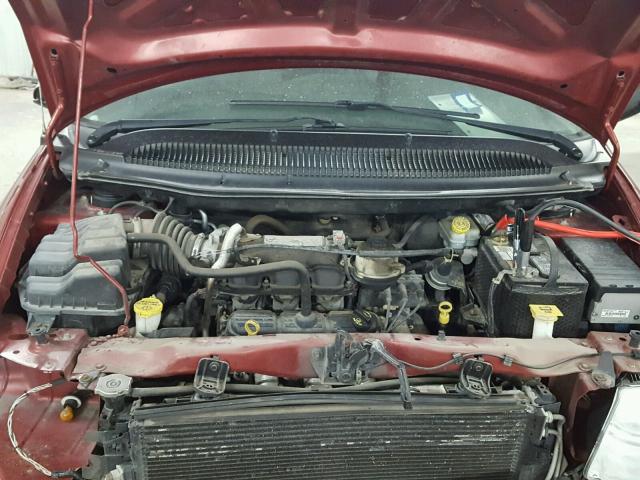 2A4GP54L27R283510 - 2007 CHRYSLER TOWN & COU RED photo 7