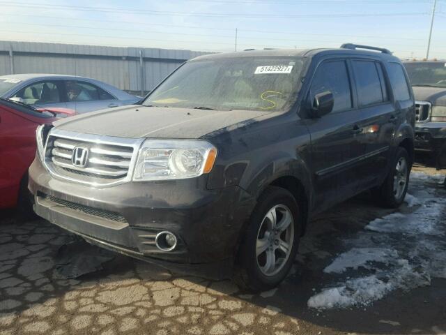 5FNYF4H57DB005101 - 2013 HONDA PILOT EXL GRAY photo 2