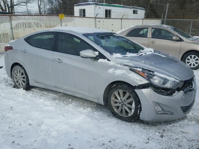 5NPDH4AE7FH600361 - 2015 HYUNDAI ELANTRA SE SILVER photo 1