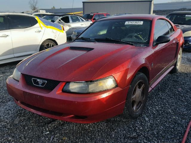 1FAFP40432F161027 - 2002 FORD MUSTANG RED photo 2