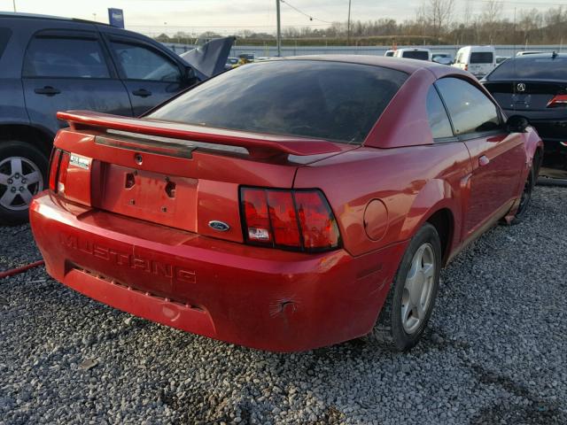 1FAFP40432F161027 - 2002 FORD MUSTANG RED photo 4