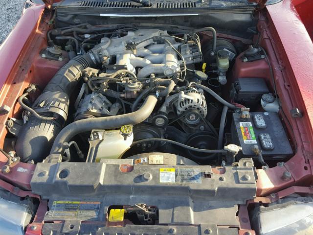 1FAFP40432F161027 - 2002 FORD MUSTANG RED photo 7