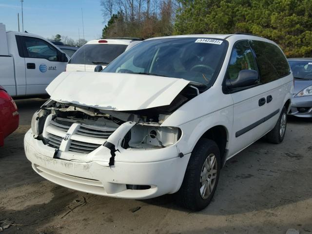 1D4GP24R06B555920 - 2006 DODGE GRAND CARA WHITE photo 2