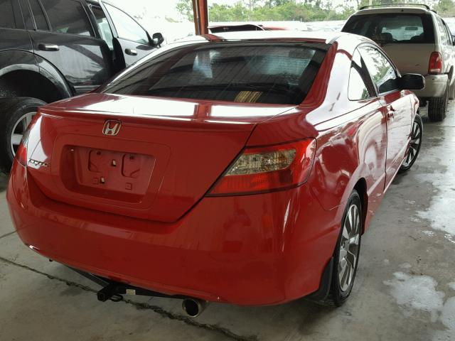 2HGFG1B83BH506954 - 2011 HONDA CIVIC EX RED photo 4