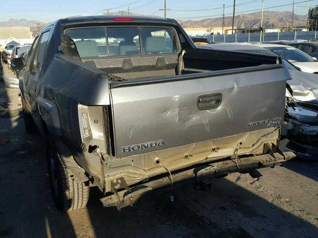 5FPYK1F23BB003188 - 2011 HONDA RIDGELINE SILVER photo 3