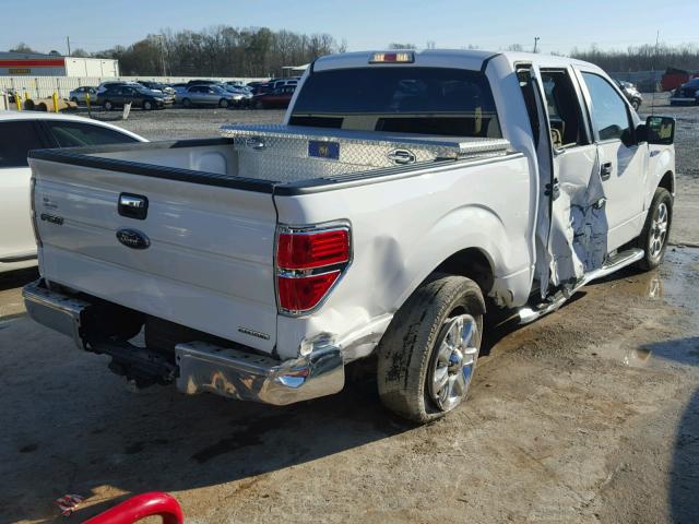 1FTFW1CF0EKG40526 - 2014 FORD F150 SUPER WHITE photo 4