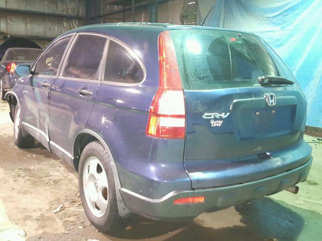 5J6RE48309L029700 - 2009 HONDA CR-V LX BLUE photo 3