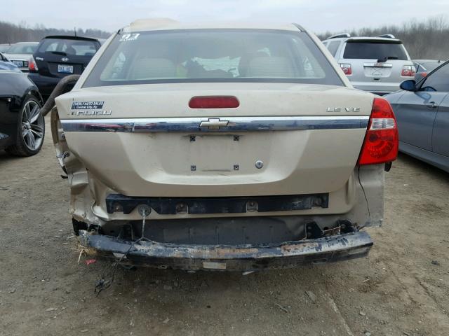 1G1ZS57N57F282426 - 2007 CHEVROLET MALIBU LS GOLD photo 9