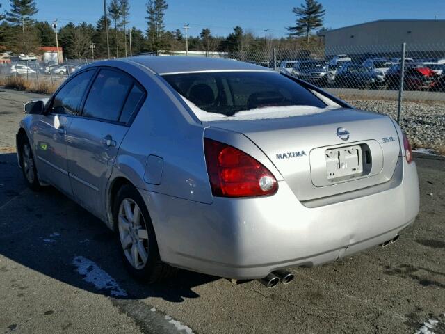 1N4BA41E54C879805 - 2004 NISSAN MAXIMA SE SILVER photo 3