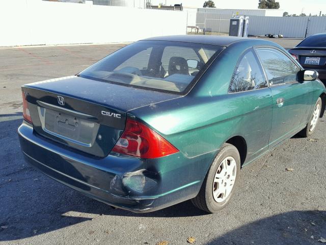 1HGEM22551L021703 - 2001 HONDA CIVIC LX GREEN photo 4