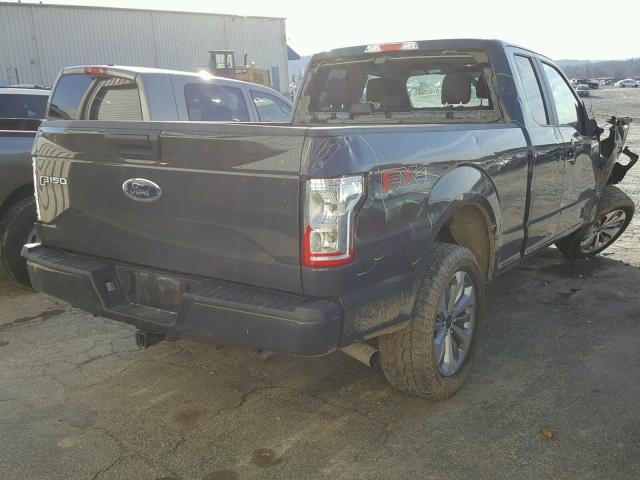 1FTEX1EPXHFB61400 - 2017 FORD F150 SUPER GRAY photo 4