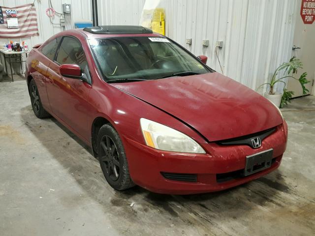 1HGCM82643A011715 - 2003 HONDA ACCORD EX RED photo 1