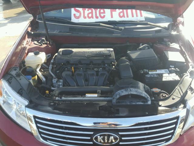 KNAGE228495309157 - 2009 KIA OPTIMA LX BURGUNDY photo 7