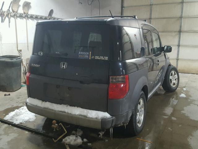 5J6YH28524L000362 - 2004 HONDA ELEMENT EX BLACK photo 4