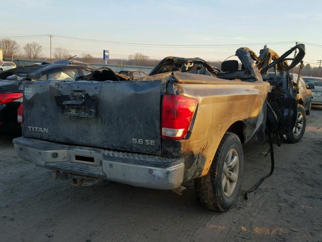 1N6BA07G48N311399 - 2008 NISSAN TITAN XE GRAY photo 4