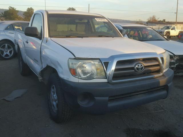 5TENX22N77Z444296 - 2007 TOYOTA TACOMA WHITE photo 1