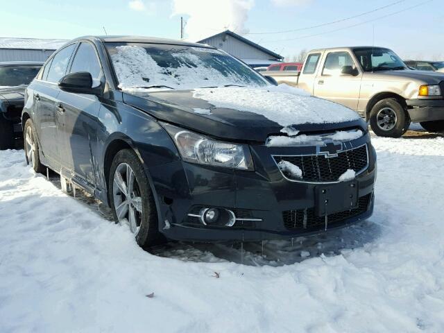 1G1PE5SB4D7320598 - 2013 CHEVROLET CRUZE LT BLACK photo 1