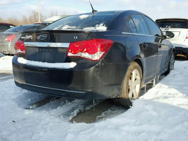 1G1PE5SB4D7320598 - 2013 CHEVROLET CRUZE LT BLACK photo 4