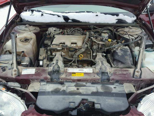 2G1WL52M1X9193024 - 1999 CHEVROLET LUMINA BAS მუქწითელი ფოტო 7