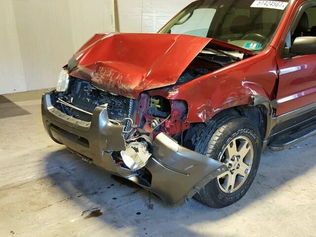 1FMCU93153KA09761 - 2003 FORD ESCAPE XLT MAROON photo 9