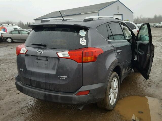 2T3DFREVXFW333013 - 2015 TOYOTA RAV4 LIMIT GRAY photo 4