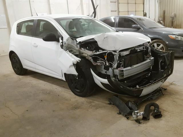 1G1JA6SH1E4134659 - 2014 CHEVROLET SONIC LS WHITE photo 1