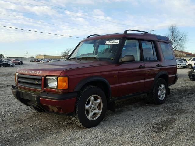 SALTY1243YA241982 - 2000 LAND ROVER DISCOVERY MAROON photo 2