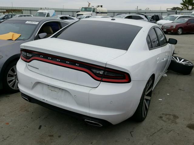 2C3CDXBG0FH751614 - 2015 DODGE CHARGER SE WHITE photo 4