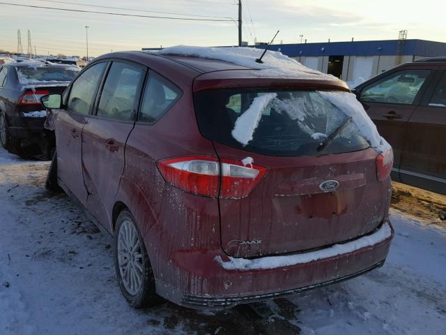 1FADP5AU4DL529537 - 2013 FORD C-MAX SE RED photo 3