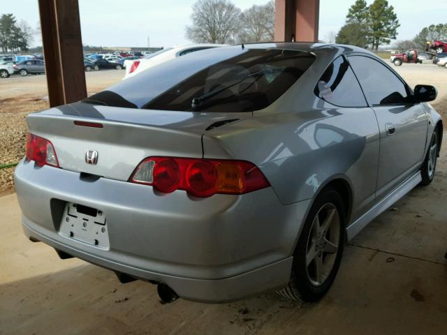 JH4DC538X4S000023 - 2004 ACURA RSX SILVER photo 4