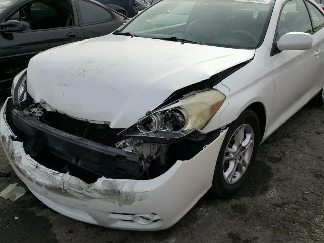 4T1CA30P97U111315 - 2007 TOYOTA CAMRY SOLA WHITE photo 9