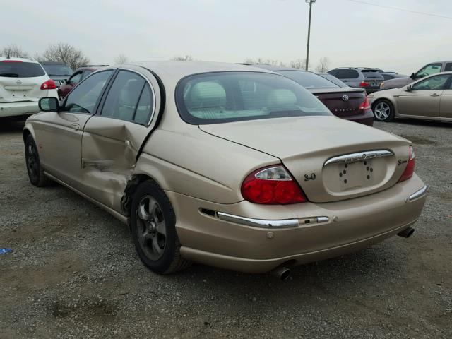 SAJDA01N72FM26603 - 2002 JAGUAR S-TYPE TAN photo 3