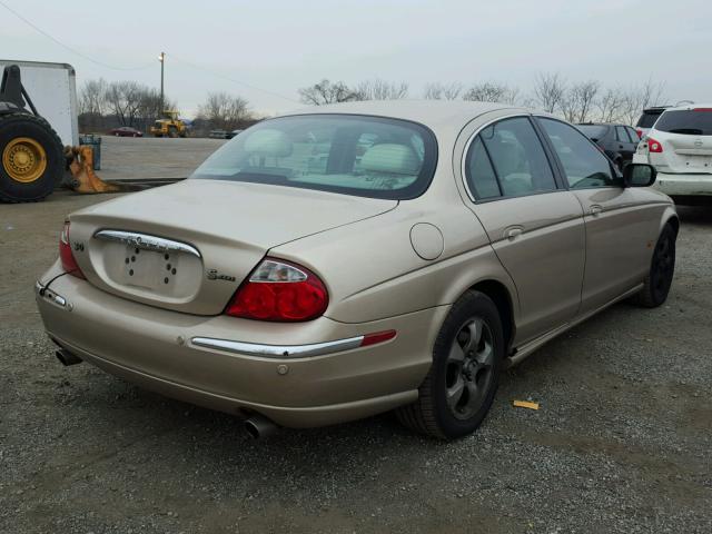 SAJDA01N72FM26603 - 2002 JAGUAR S-TYPE TAN photo 4