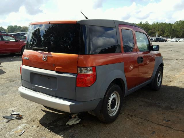 5J6YH18344L015440 - 2004 HONDA ELEMENT LX ORANGE photo 4