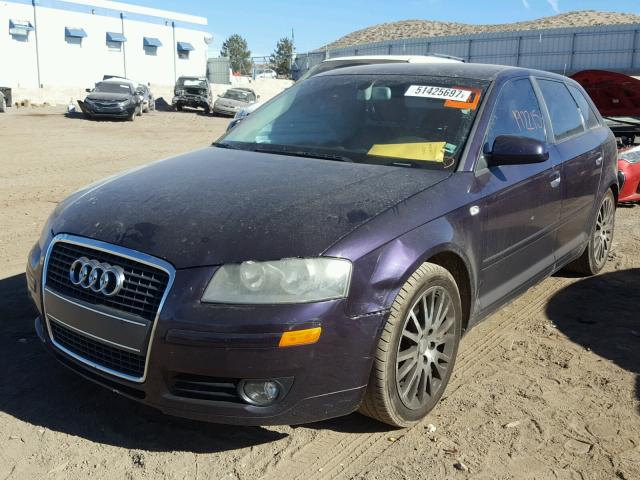 WAUMF78P16A111361 - 2006 AUDI A3 2.0 SPO PURPLE photo 2