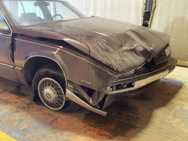 1G4HR54C8KH484025 - 1989 BUICK LESABRE LI BURGUNDY photo 9