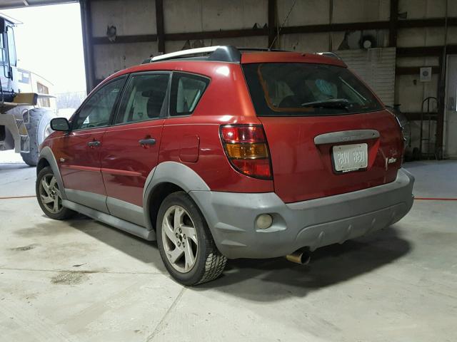 5Y2SL62844Z426345 - 2004 PONTIAC VIBE MAROON photo 3