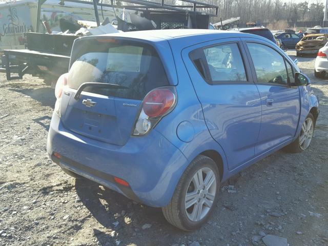 KL8CD6S97FC764329 - 2015 CHEVROLET SPARK 1LT BLUE photo 4