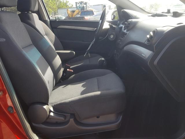 KL1TD5DE3AB077298 - 2010 CHEVROLET AVEO LS RED photo 5