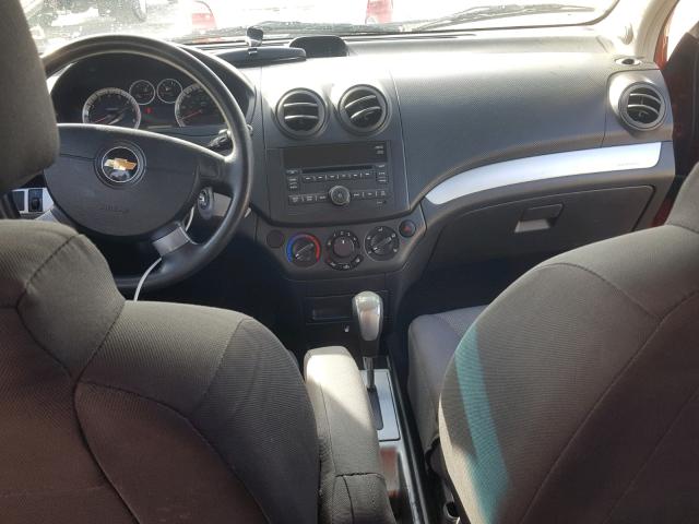 KL1TD5DE3AB077298 - 2010 CHEVROLET AVEO LS RED photo 9