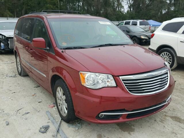 2C4RC1BG0ER183380 - 2014 CHRYSLER TOWN & COU BURGUNDY photo 1