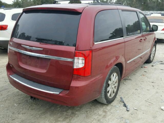 2C4RC1BG0ER183380 - 2014 CHRYSLER TOWN & COU BURGUNDY photo 4